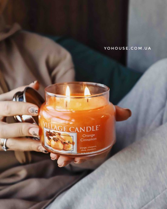 Свічка Village Candle апельсин-кориця 262г