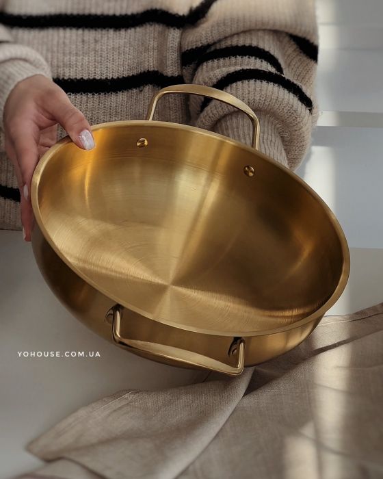 Сотейник-каструля  Gold  (підходить для індукції) 19,5 см